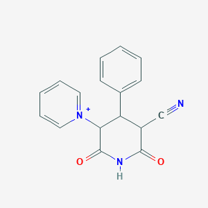 molecular formula C17H14N3O2+ B10875991 1-(5-Cyano-2,6-dioxo-4-phenyl-3-piperidyl)pyridinium 