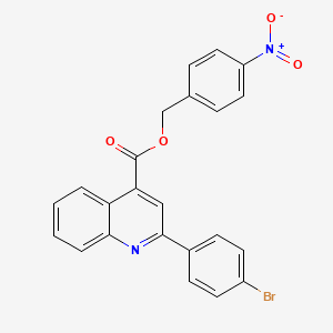 4-Nitrobenzyl 2-(4-bromophenyl)quinoline-4-carboxylate