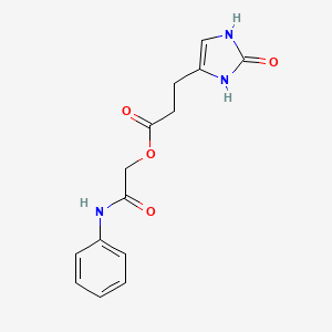 (2-Anilino-2-oxoethyl) 3-(2-oxo-1,3-dihydroimidazol-4-yl)propanoate