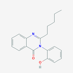 molecular formula C19H20N2O2 B10876057 3-(2-hydroxyphenyl)-2-pentylquinazolin-4(3H)-one 