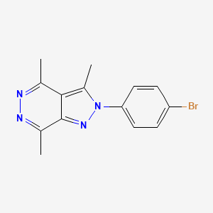 2-(4-bromophenyl)-3,4,7-trimethyl-2H-pyrazolo[3,4-d]pyridazine