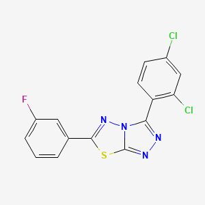 3-(2,4-Dichlorophenyl)-6-(3-fluorophenyl)[1,2,4]triazolo[3,4-b][1,3,4]thiadiazole