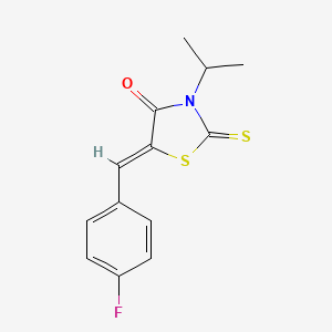 molecular formula C13H12FNOS2 B10876227 C13H12Fnos2 