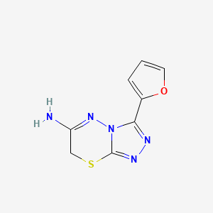 3-(furan-2-yl)-7H-[1,2,4]triazolo[3,4-b][1,3,4]thiadiazin-6-amine