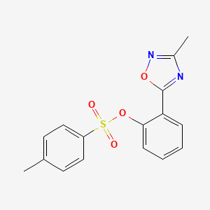 2-(3-Methyl-1,2,4-oxadiazol-5-yl)phenyl 4-methylbenzenesulfonate