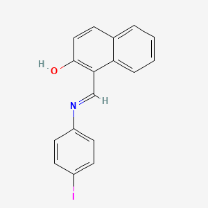 molecular formula C17H12INO B10876324 1-(((4-Iodophenyl)imino)methyl)naphthalen-2-ol CAS No. 93261-01-9