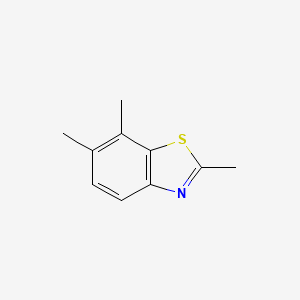 molecular formula C10H11NS B10876354 2,6,7-Trimethyl-1,3-benzothiazole 