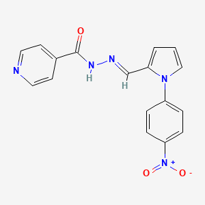 N'-{(E)-[1-(4-nitrophenyl)-1H-pyrrol-2-yl]methylidene}pyridine-4-carbohydrazide