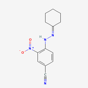 4-(2-Cyclohexylidenehydrazinyl)-3-nitrobenzonitrile