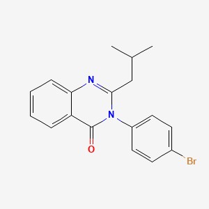 3-(4-bromophenyl)-2-(2-methylpropyl)quinazolin-4(3H)-one