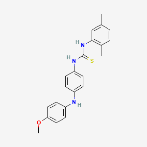 molecular formula C22H23N3OS B10876514 1-(2,5-Dimethylphenyl)-3-{4-[(4-methoxyphenyl)amino]phenyl}thiourea 