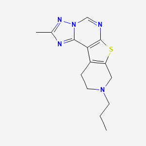 4-methyl-13-propyl-10-thia-3,5,6,8,13-pentazatetracyclo[7.7.0.02,6.011,16]hexadeca-1(9),2,4,7,11(16)-pentaene