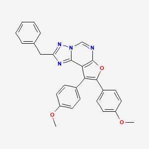 2-Benzyl-8,9-bis(4-methoxyphenyl)furo[3,2-e][1,2,4]triazolo[1,5-c]pyrimidine