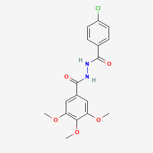 N'-[(4-chlorophenyl)carbonyl]-3,4,5-trimethoxybenzohydrazide