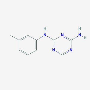 molecular formula C10H11N5 B10876590 N-(3-methylphenyl)-1,3,5-triazine-2,4-diamine 