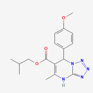 molecular formula C17H21N5O3 B10876598 2-Methylpropyl 7-(4-methoxyphenyl)-5-methyl-4,7-dihydrotetrazolo[1,5-a]pyrimidine-6-carboxylate 