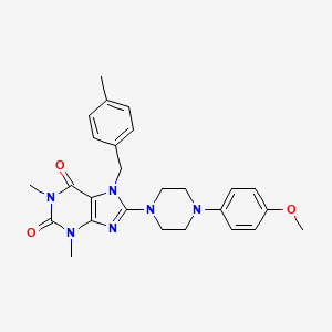 8-[4-(4-methoxyphenyl)piperazin-1-yl]-1,3-dimethyl-7-(4-methylbenzyl)-3,7-dihydro-1H-purine-2,6-dione