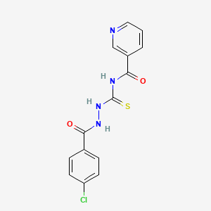 N-[N'-(4-Chloro-benzoyl)-hydrazinocarbothioyl]-nicotinamide