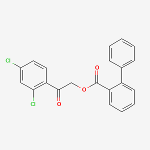 2-(2,4-Dichlorophenyl)-2-oxoethyl biphenyl-2-carboxylate