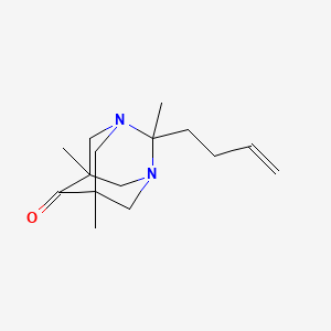 2-(3-Butenyl)-2,5,7-trimethyl-1,3-diazatricyclo[3.3.1.1~3,7~]decan-6-one