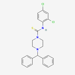 molecular formula C24H23Cl2N3S B10876815 N-(2,4-dichlorophenyl)-4-(diphenylmethyl)piperazine-1-carbothioamide 