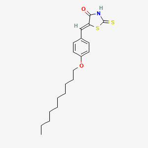 (5Z)-5-[4-(decyloxy)benzylidene]-2-thioxo-1,3-thiazolidin-4-one