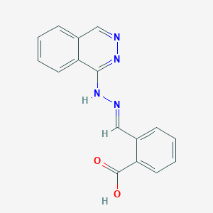 molecular formula C16H12N4O2 B10876828 2-[2-(1-Phthalazinyl)carbohydrazonoyl]benzoic acid 