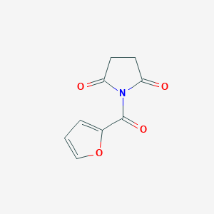 molecular formula C9H7NO4 B10876910 Pyrrolidine-2,5-dione, 1-(2-furoyl)- 