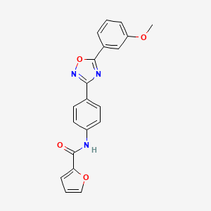 N-{4-[5-(3-methoxyphenyl)-1,2,4-oxadiazol-3-yl]phenyl}furan-2-carboxamide