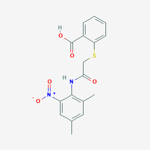 2-({2-[(2,4-Dimethyl-6-nitrophenyl)amino]-2-oxoethyl}sulfanyl)benzoic acid