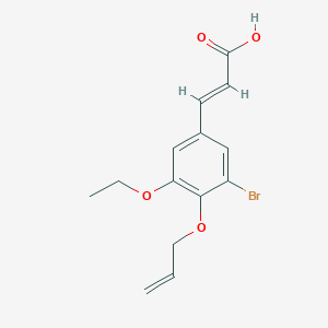 (2E)-3-[3-bromo-5-ethoxy-4-(prop-2-en-1-yloxy)phenyl]prop-2-enoic acid