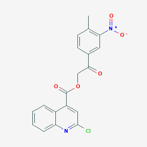 2-(4-Methyl-3-nitrophenyl)-2-oxoethyl 2-chloroquinoline-4-carboxylate