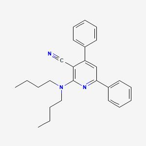 2-(Dibutylamino)-4,6-diphenylpyridine-3-carbonitrile