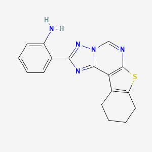 2-(8,9,10,11-Tetrahydro[1]benzothieno[3,2-e][1,2,4]triazolo[1,5-c]pyrimidin-2-yl)aniline