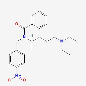 molecular formula C23H31N3O3 B10877145 N-[5-(diethylamino)pentan-2-yl]-N-[(4-nitrophenyl)methyl]benzamide 