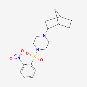 1-(Bicyclo[2.2.1]hept-2-yl)-4-[(2-nitrophenyl)sulfonyl]piperazine