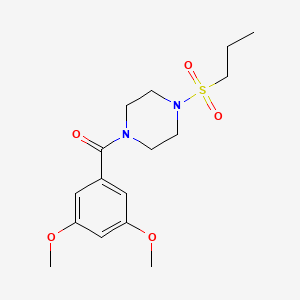 (3,5-Dimethoxy-phenyl)-[4-(propane-1-sulfonyl)-piperazin-1-yl]-methanone