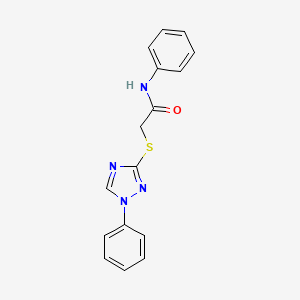 N-phenyl-2-[(1-phenyl-1,2,4-triazol-3-yl)sulfanyl]acetamide