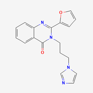 2-(Furan-2-yl)-3-(3-imidazol-1-ylpropyl)quinazolin-4-one