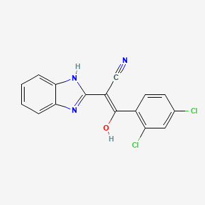 3-(2,4-dichlorophenyl)-2-(1,3-dihydro-2H-benzimidazol-2-ylidene)-3-oxopropanenitrile