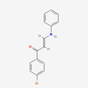 molecular formula C15H12BrNO B10877256 (1Z,3E)-1-(4-bromophenyl)-3-(phenylimino)prop-1-en-1-ol 