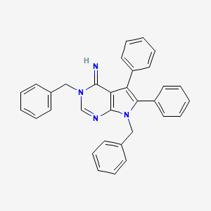 3,7-dibenzyl-5,6-diphenyl-3,7-dihydro-4H-pyrrolo[2,3-d]pyrimidin-4-imine