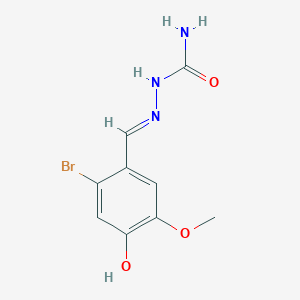 (2E)-2-(2-bromo-4-hydroxy-5-methoxybenzylidene)hydrazinecarboxamide