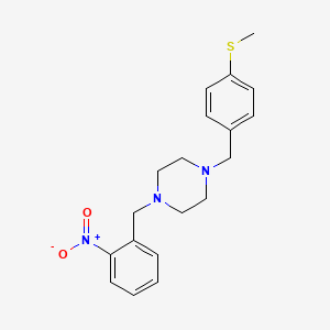 1-[4-(Methylsulfanyl)benzyl]-4-(2-nitrobenzyl)piperazine