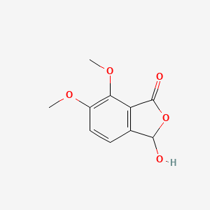 molecular formula C10H10O5 B10877361 1(3H)-Isobenzofuranone, 3-hydroxy-6,7-dimethoxy- CAS No. 479-87-8