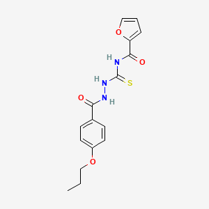 N-[[(4-propoxybenzoyl)amino]carbamothioyl]furan-2-carboxamide