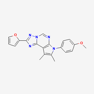 2-(furan-2-yl)-7-(4-methoxyphenyl)-8,9-dimethyl-7H-pyrrolo[3,2-e][1,2,4]triazolo[1,5-c]pyrimidine