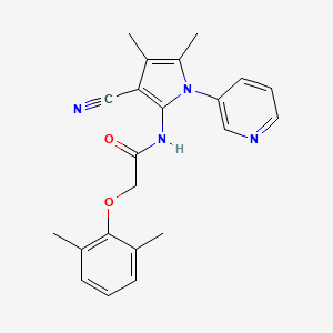 N-[3-cyano-4,5-dimethyl-1-(pyridin-3-yl)-1H-pyrrol-2-yl]-2-(2,6-dimethylphenoxy)acetamide