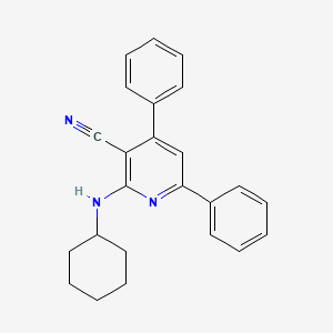 2-(Cyclohexylamino)-4,6-diphenylpyridine-3-carbonitrile