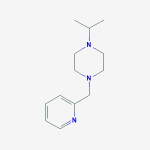 molecular formula C13H21N3 B10877462 1-(Propan-2-yl)-4-(pyridin-2-ylmethyl)piperazine 